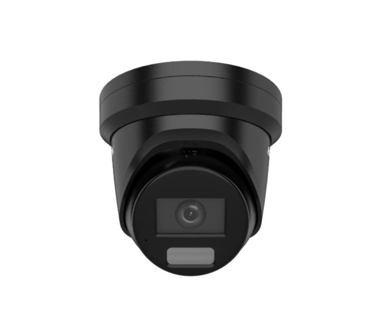 HikVision - Pro Series 4MP Smart Hybrid Light with ColorVu IP Mini Turret Camera, 2.8mm Fixed Lens, IP67, Black