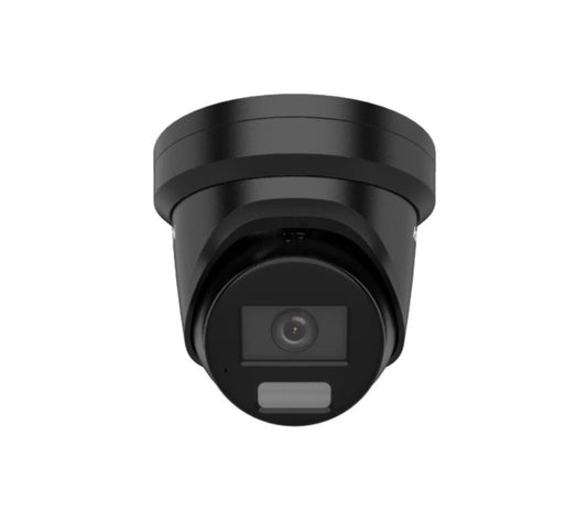 HikVision - Pro Series 4MP Smart Hybrid Light with ColorVu IP Mini Turret Camera, 2.8mm Fixed Lens, IP67, Black