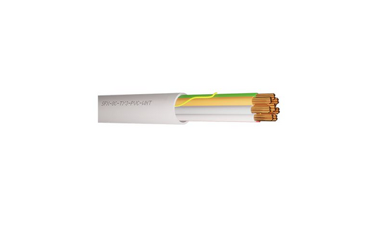SFX-8C-TY3-PVC-WHT-100 - Securi-Flex - 8 Core TCCA Type 3 Alarm Cable White PVC