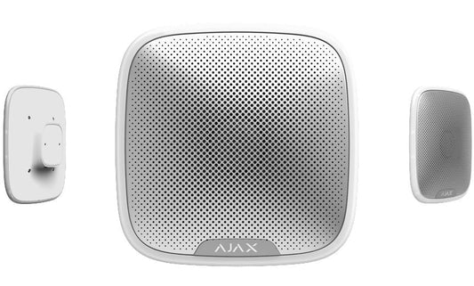 Ajax Systems - Street Siren - Wireless Outdoor Siren (Not compatible with brand plates) PD WHITE