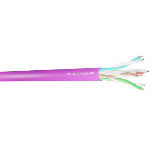 Securi-Flex - Category 6, 4pr UTP Purple LSZH CPR:Eca