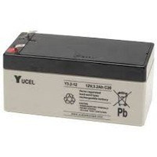 Y3.2-12 Yuasa Yucel Y Series, 12V 3.2Ah Valve Regulated Lead Acid Battery, 20-Hr Rate Capacity